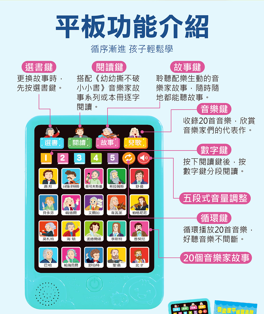 音樂家平板故事機